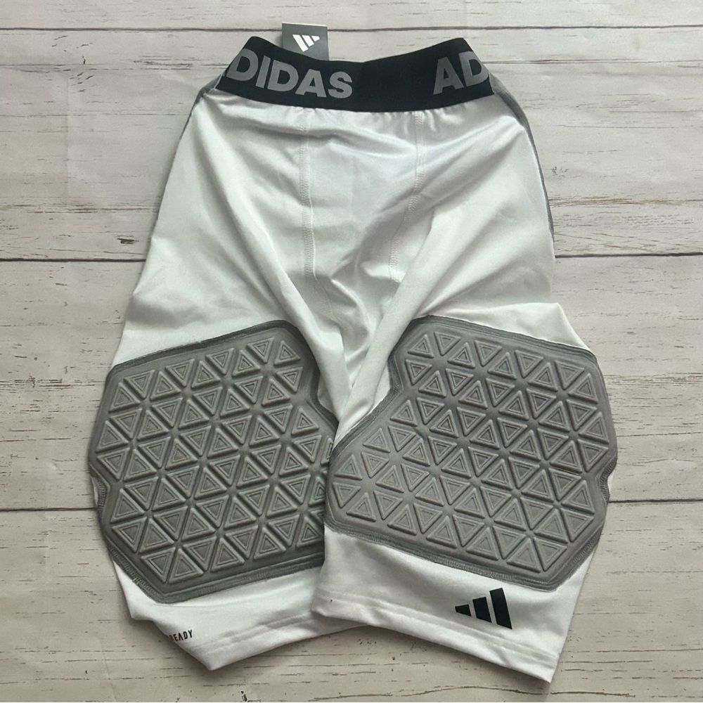 Adidas Aeroready Paddle Griddle Football Compression Shorts White Size Large